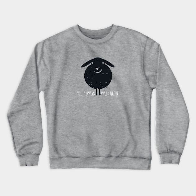 Black sheep Crewneck Sweatshirt by Oscar2014